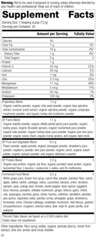 Revision 1 of SP Power Mix Supplement Facts.