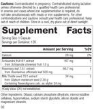 Rev 01 Supplement Facts
