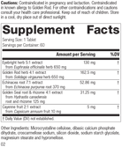 Rev 01 Supplement Facts Image