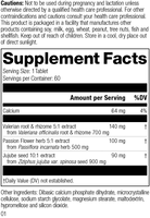 supplement fact label