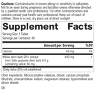 Saligesic, Rev 07 Supplement Facts